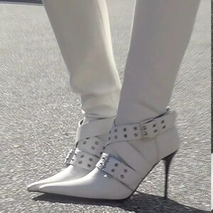 Sexy vegan leather boots